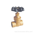 3/4" NPT Full Flow Blue Handle Wheel Brass Boiler Drain Valve